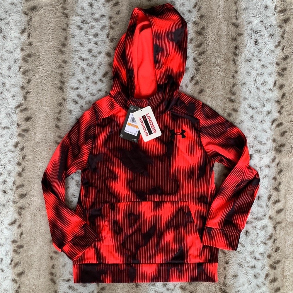 Under Armour Kids Red and Black Hoodie